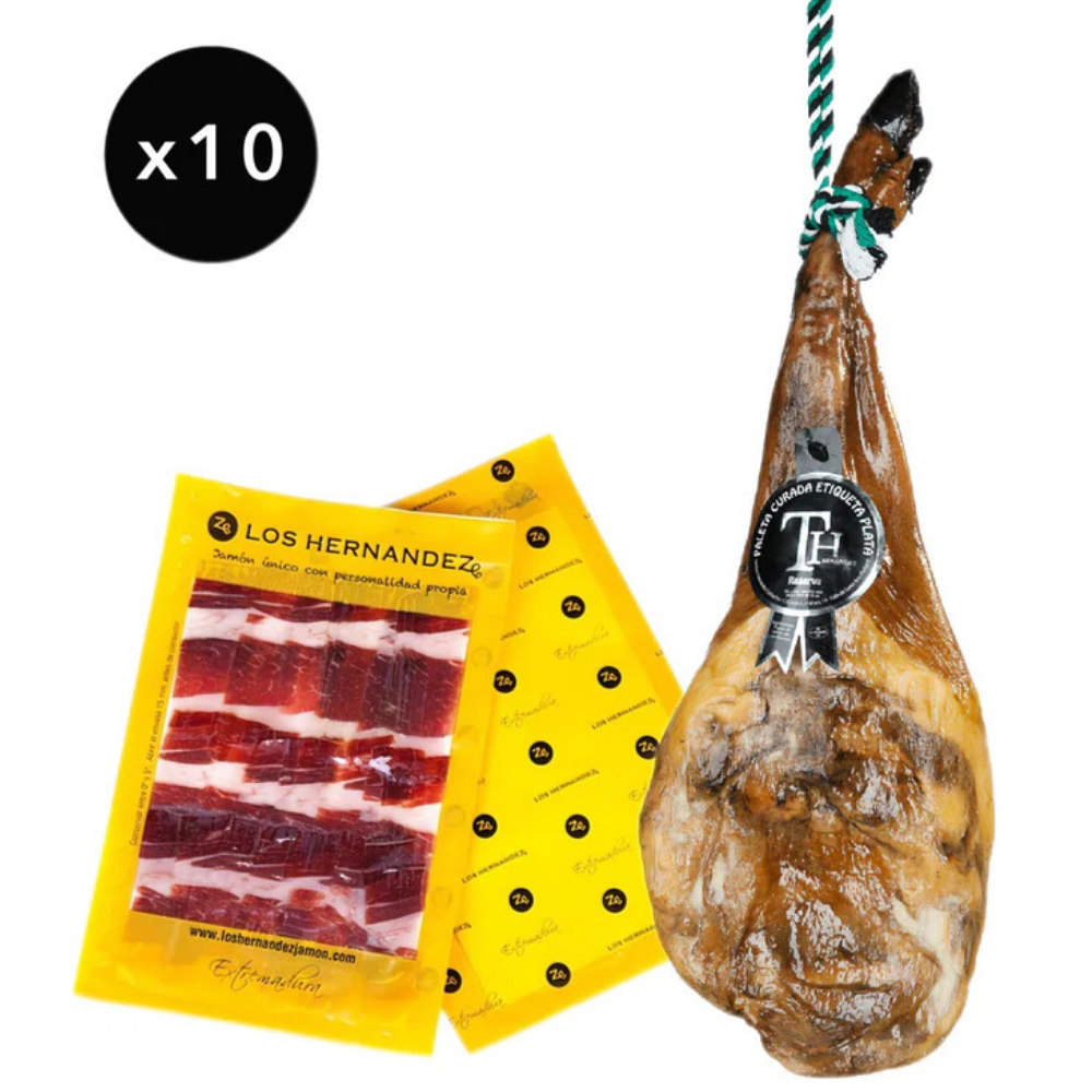 Pack 10 Sobres 100g Paleta Etiqueta Plata | Los Hernández