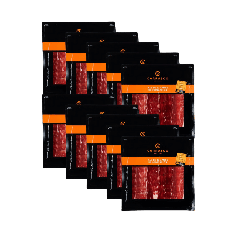 Pack Jamón bellota 100% Ibérico Loncheado (10 x 100 g) | Carrasco Ibéricos
