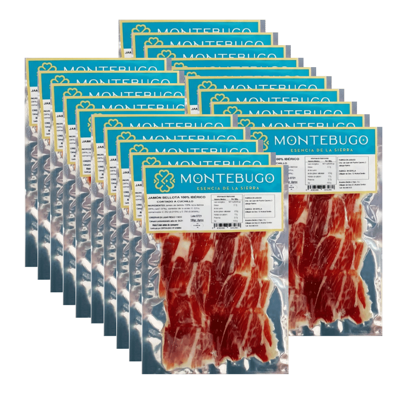 20 sobre jamón puro bellota 100% raza ibérica loncheado a cuchillo | Anselmo Benito