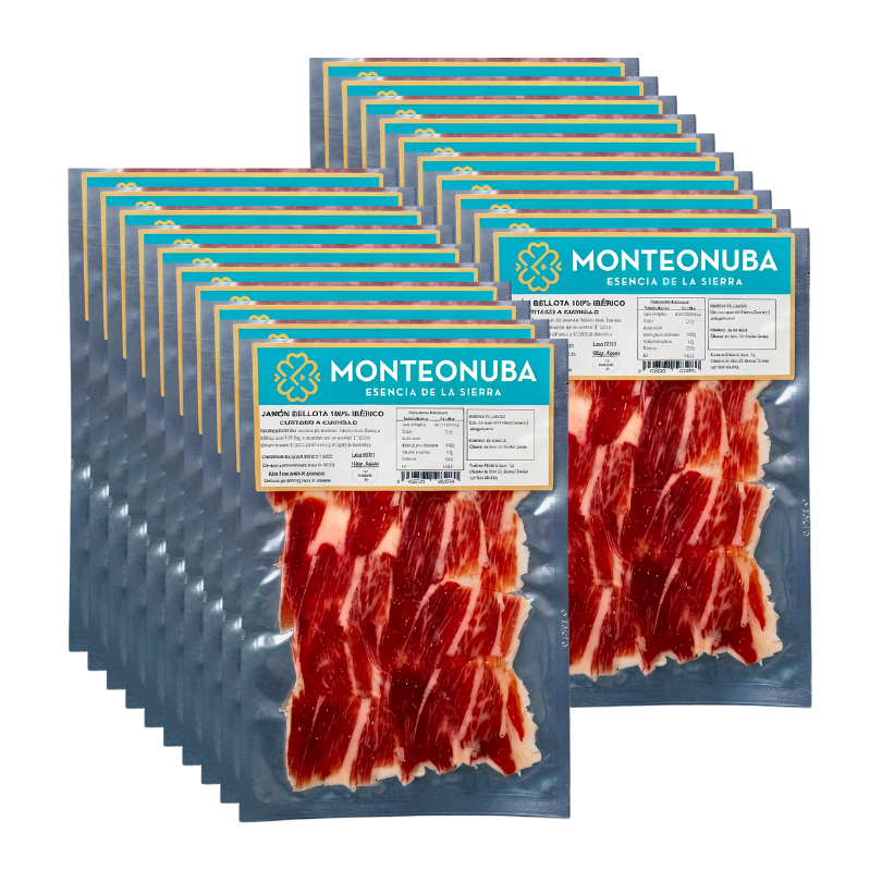 20 sobre jamón puro bellota 100% raza ibérica loncheado a cuchillo | Anselmo Benito