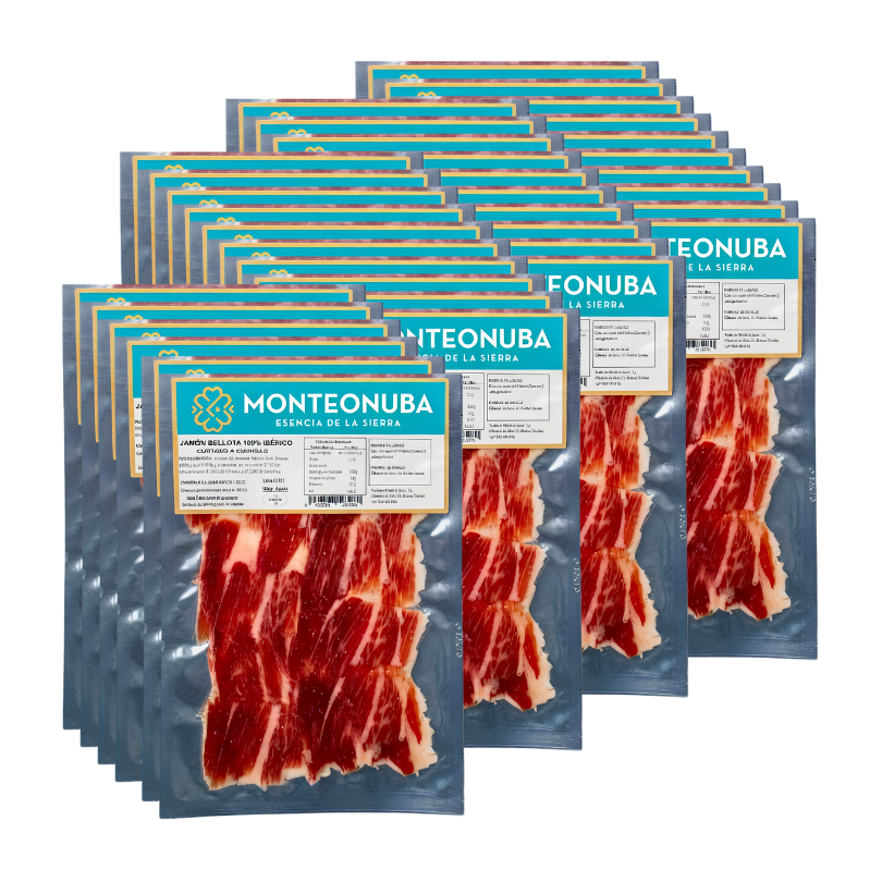Jamón bellota cortado a cuchillo 8 a 8.5 Kg raza ibérica. Monteonuba | Anselmo Benito/Monteonuba