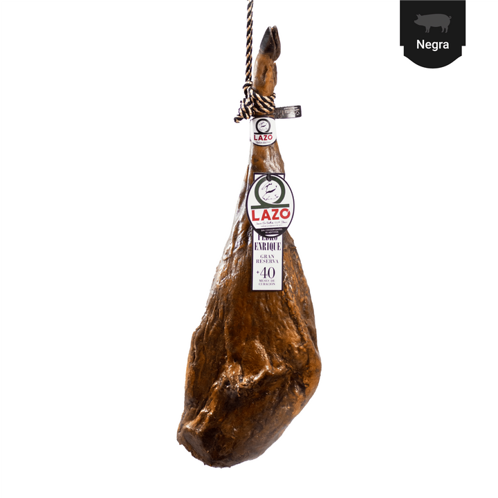 Jamón de Bellota 100% Ibérico “Gran Reserva Pedro Enrique” – Lazo