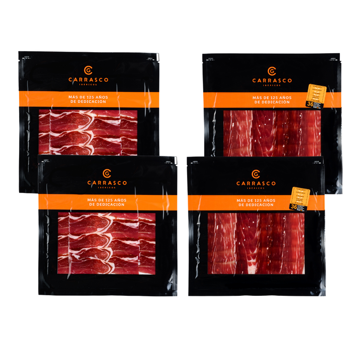 Pack Bellota 100%: Paleta + Jamón (4 Sobres) – Carrasco Ibéricos