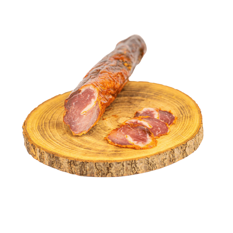 Caña de lomo Etiqueta Oro Con Pimentón | Los Hernández