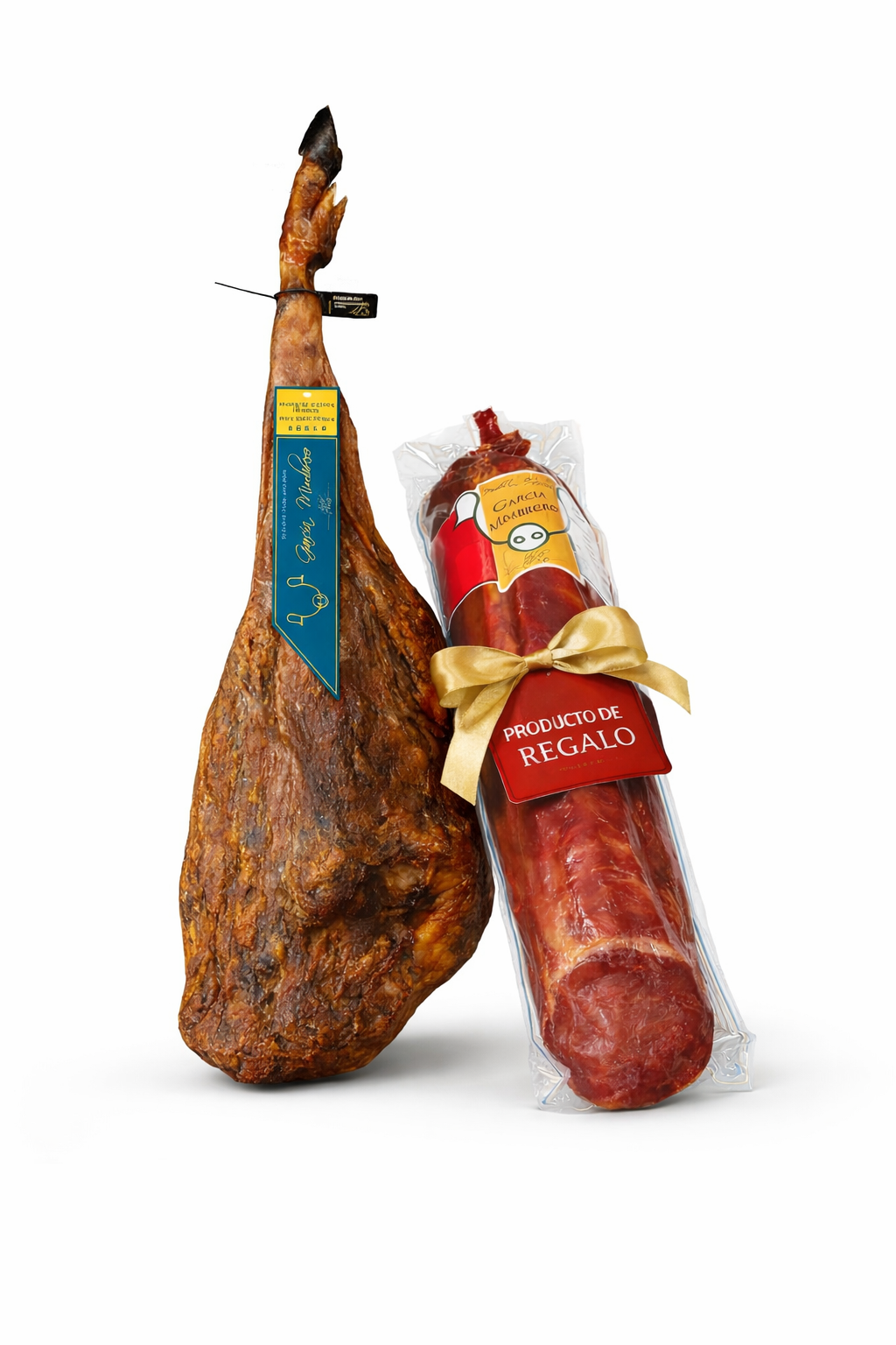 Jamón de Bellota 100% Ibérico + 1/2 Lomo de Bellota con Pimentón de Regalo | García Mimbrero