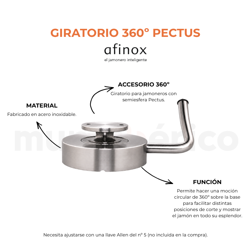 Giratorio 360º Pectus Afinox