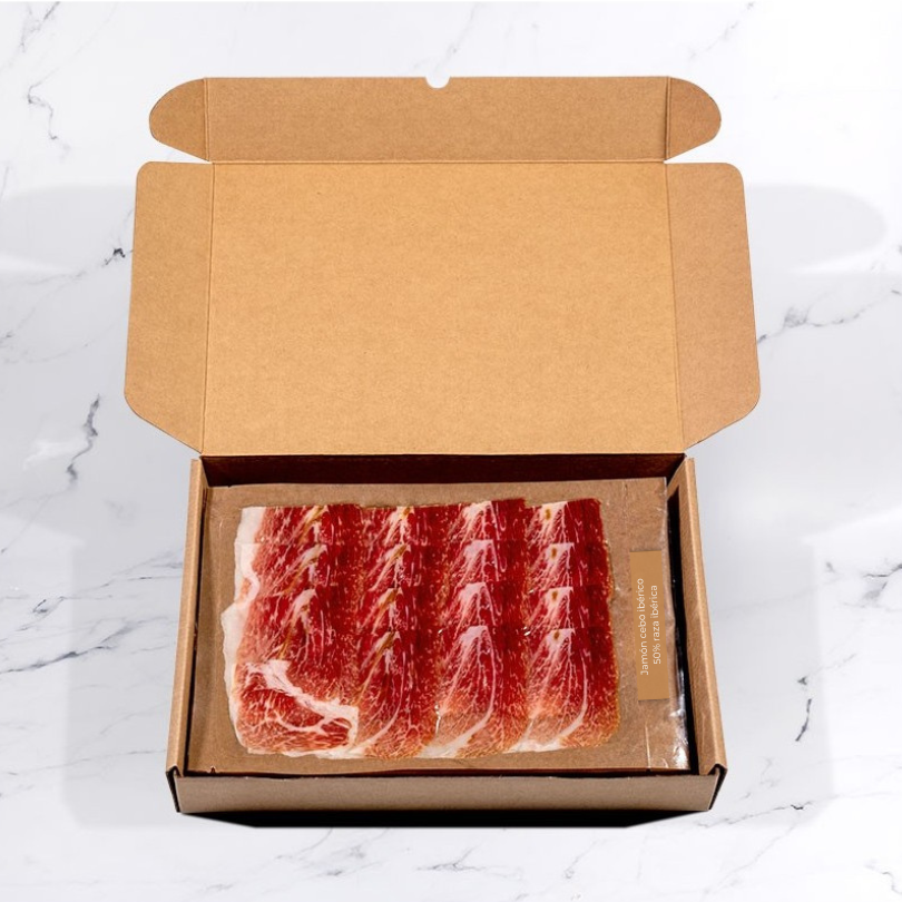 Loncheado Jamón Cebo Ibérico 50% raza ibérica. 5x90g. Salamanca