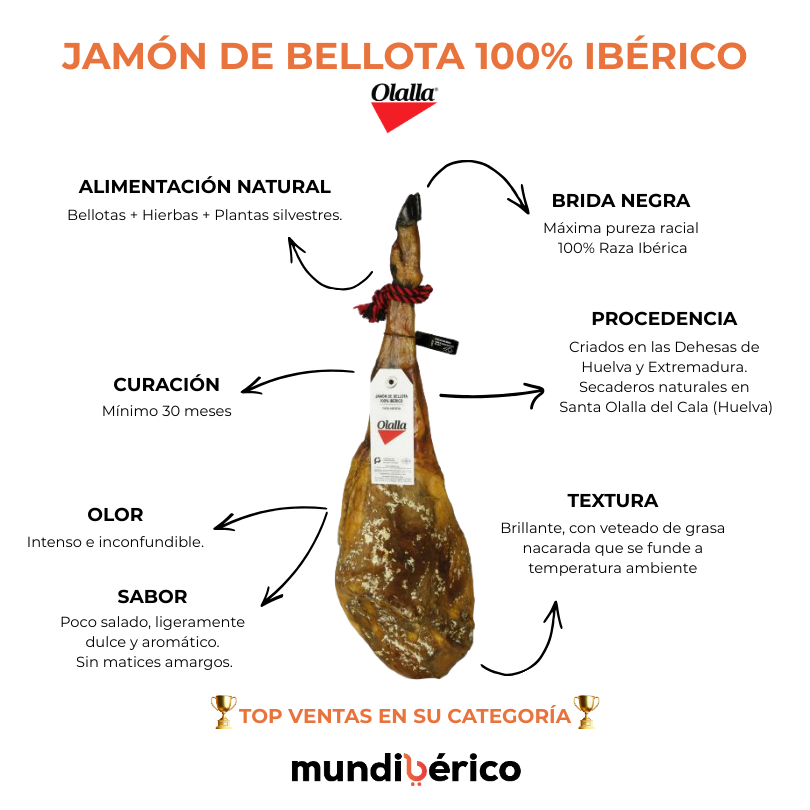 Jamón de Bellota 100% Ibérico | Olalla