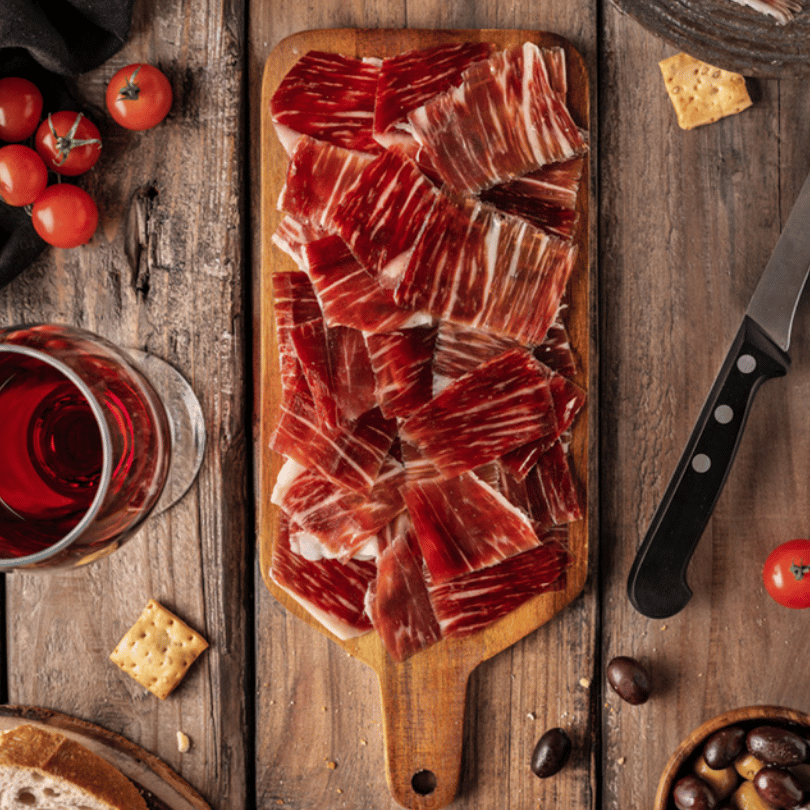 Jamón de Bellota 75% Ibérico Loncheado a Cuchillo | Olalla
