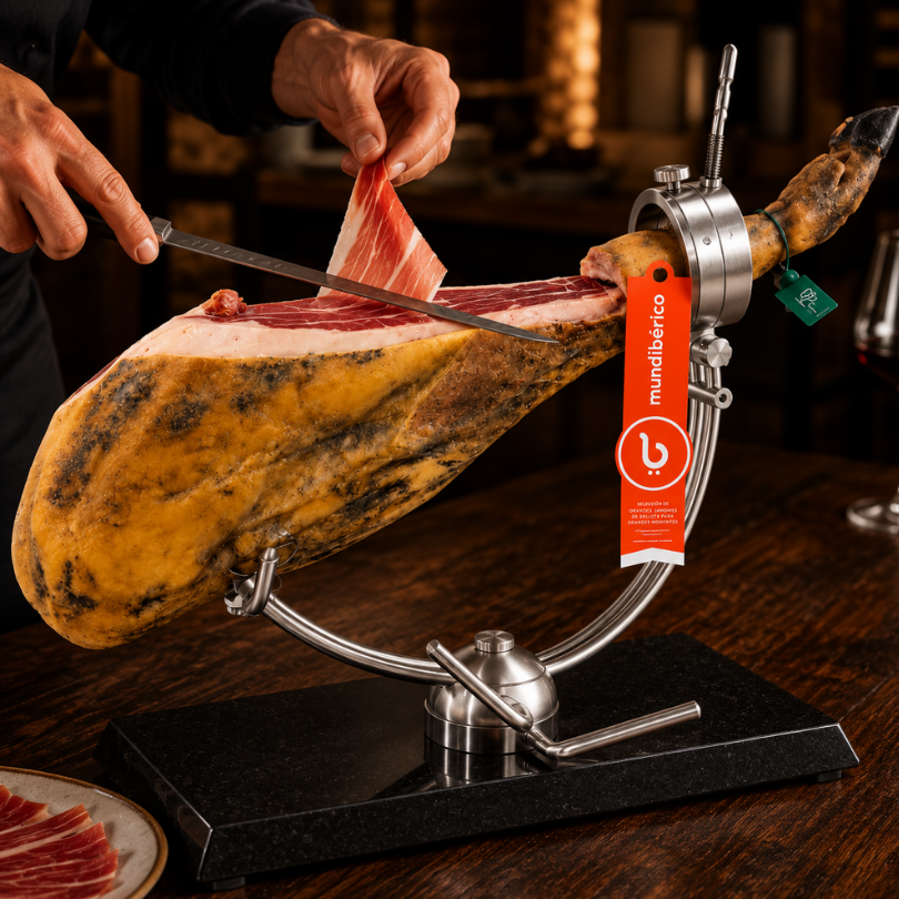 Jamonero Afinox PECTUS Base Granito Negro | Jamoneros Afinox