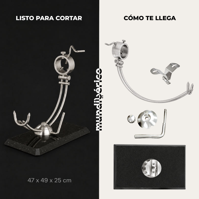 Jamonero Afinox PECTUS Base Silestone Negro Estelar | Jamoneros Afinox