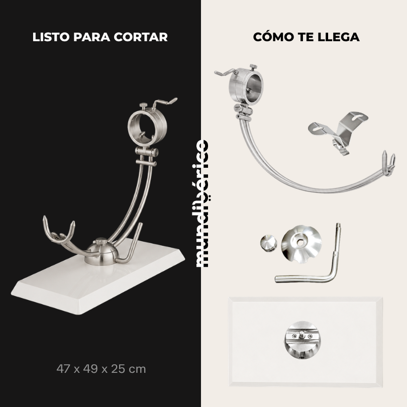 Jamonero Afinox PECTUS Base Silestone Blanco | Jamoneros Afinox