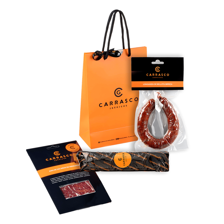 Bolsa de Embutidos de Bellota Ibéricos: Jamón, Lomo y Longaniza – Carrasco Ibéricos