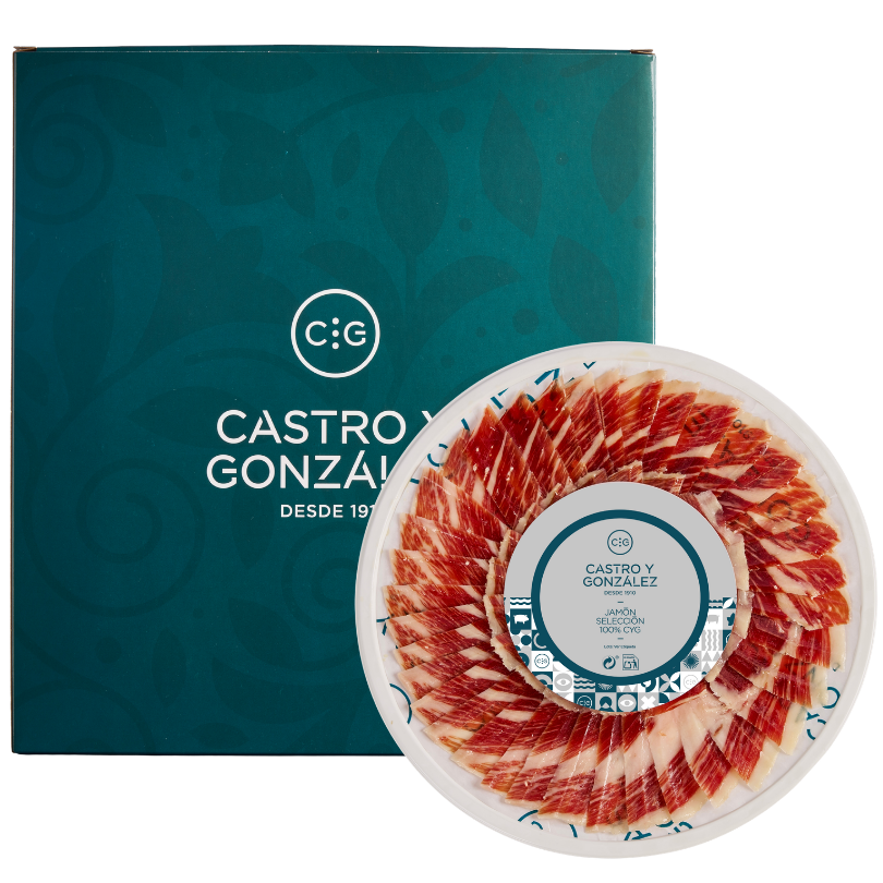 Loncheado Jamón Selección 100% (10 sobres × 100 g) | Castro y González