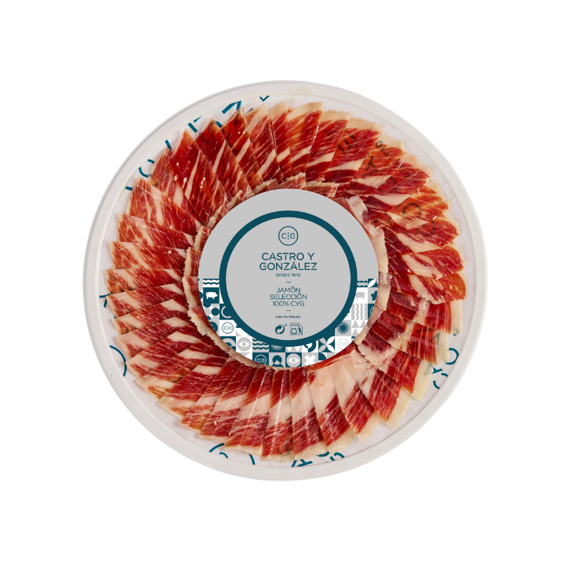 Loncheado Jamón Selección 100% (10 sobres × 100 g) | Castro y González