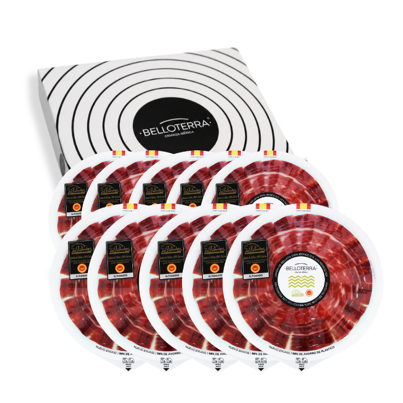Pack Jamón de Bellota 100% Ibérico D.O. Los Pedroches (cortado a mano) | Belloterra