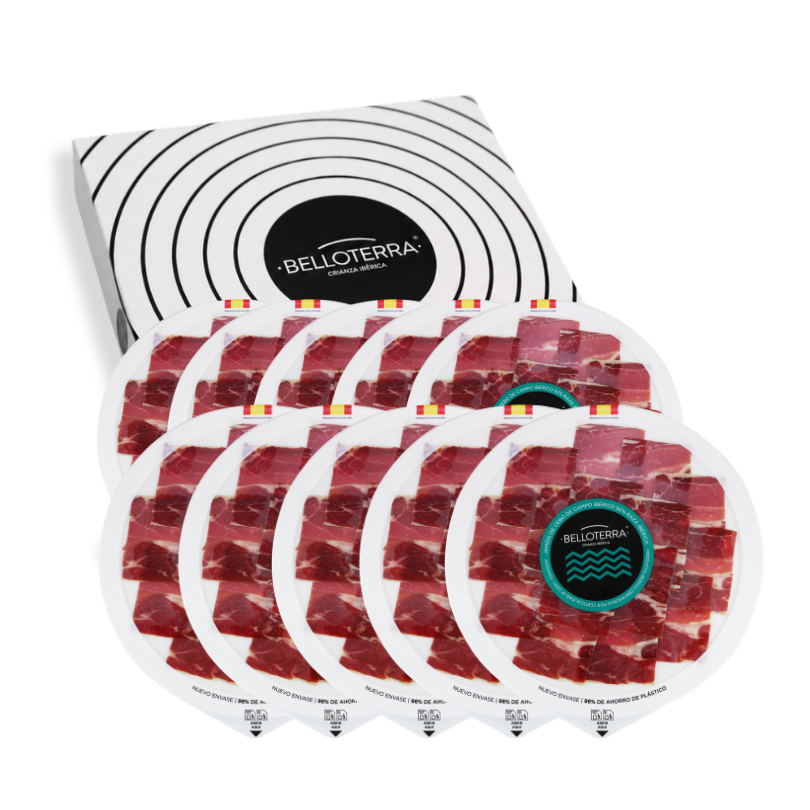 Pack Jamón de Cebo de Campo 50% Ibérico (cortado a mano) | Belloterra