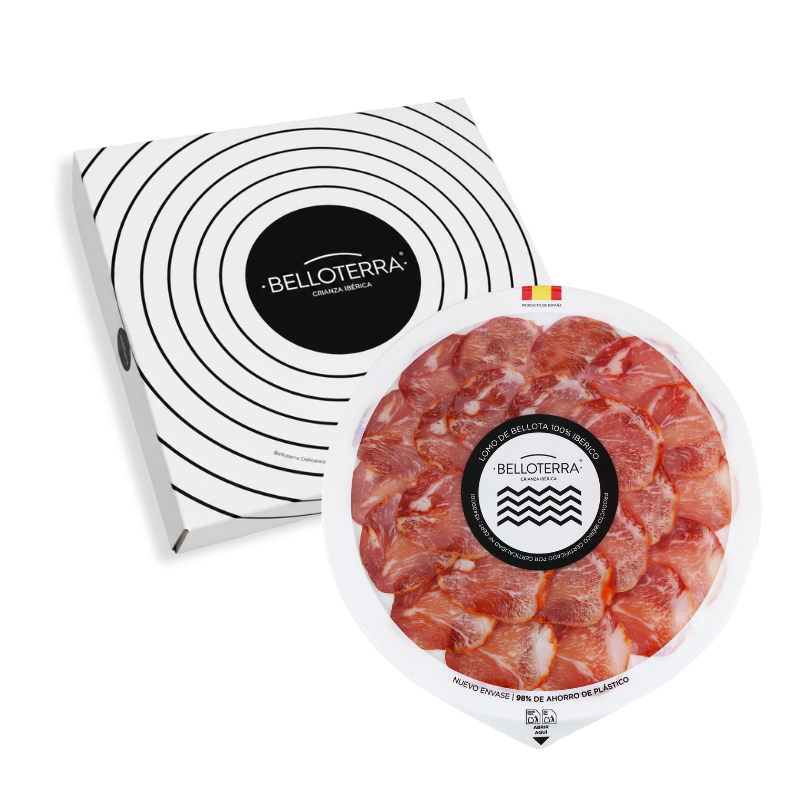 Pack Lomo de Bellota 100% Ibérico (bandeja redonda) | Belloterra