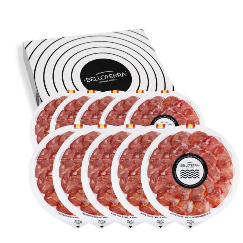 Pack Lomo de Bellota 100% Ibérico (bandeja redonda) | Belloterra