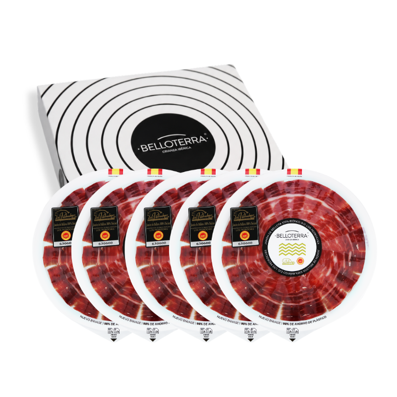 Pack Jamón de Bellota 100% Ibérico D.O. Los Pedroches (cortado a mano) | Belloterra