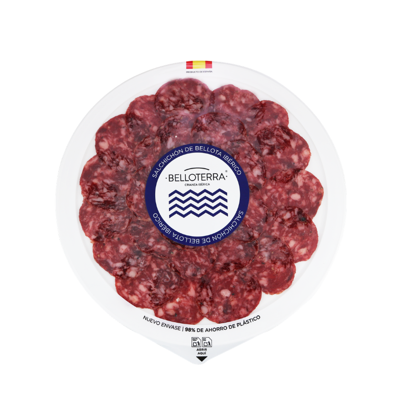 Pack Bellota 5 loncheados (Jamón 100% Ibérico D.O. , Paleta, Lomo, Salchichón y Chorizo) | Belloterra