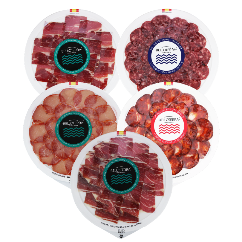 Pack Cebo de Campo 5 loncheados ibéricos | Belloterra