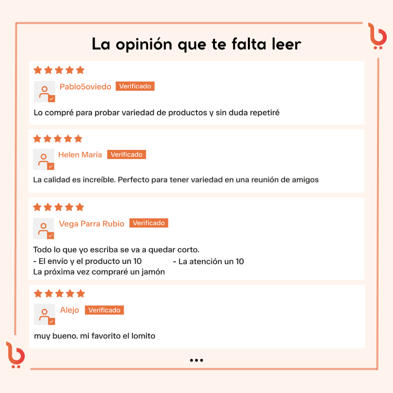 Pack Ibérico 9 sobres: 3xJamón, 3xPaleta y 3xLomito de Bellota 100%