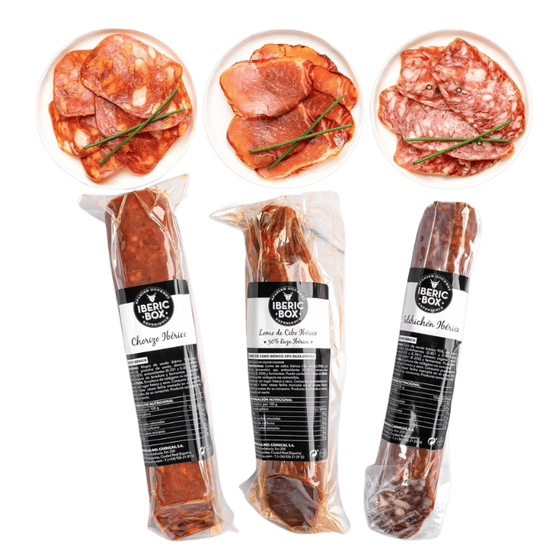 Pack "Trio Ibérico" Lomo Ibérico + Chorizo Ibérico + Salchichón Ibérico - 2,2KG | Iberic Box