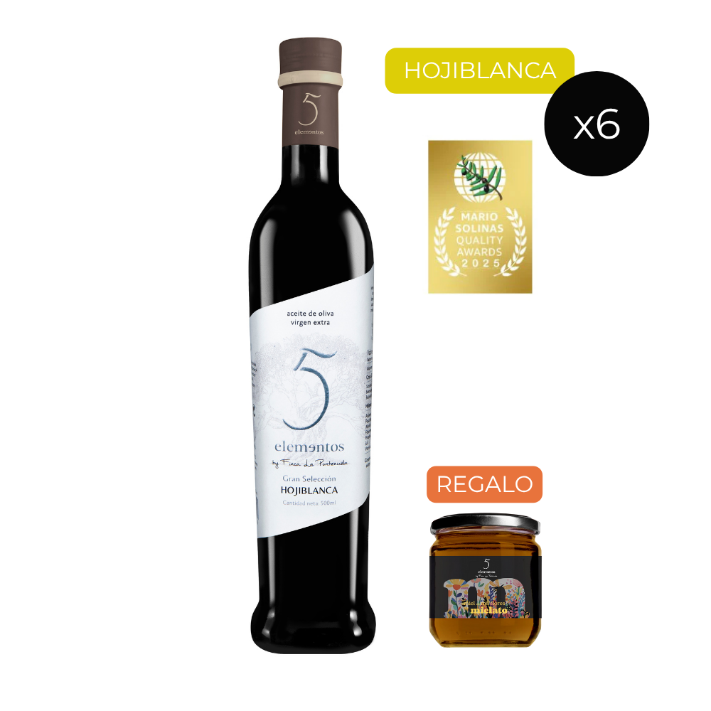 AOVE 5 Elementos Gran Selección Hojiblanca 6x500ml | La Pontezuela