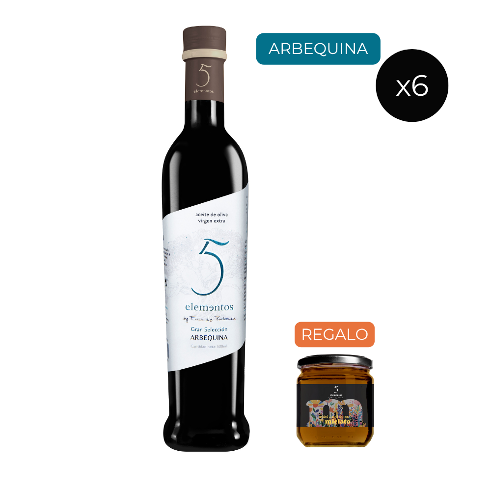 AOVE 5 Elementos Gran Selección Arbequina 6x500ml | La Pontezuela