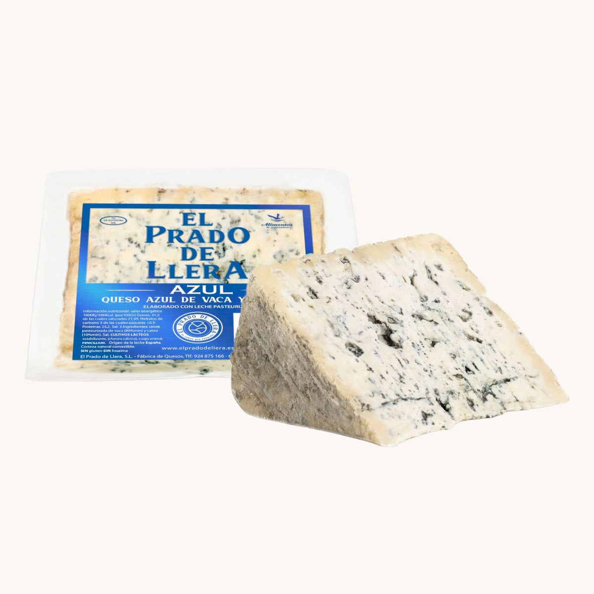 Queso Azul de vaca y oveja El Prado de Llera, cuña de 250 g