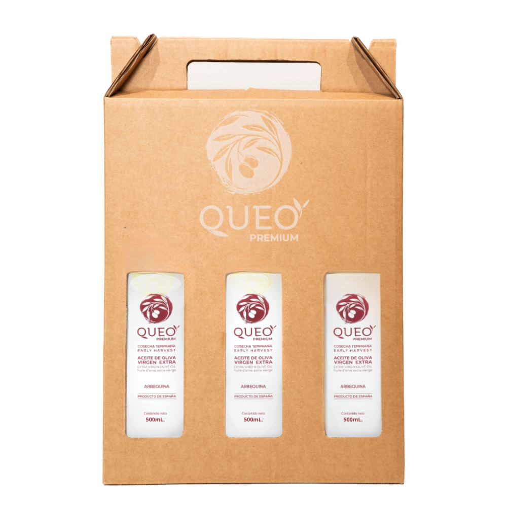 Pack Regalo Monovarietal – 3 Botellas de 500ml | Aceites Queo Porcuna