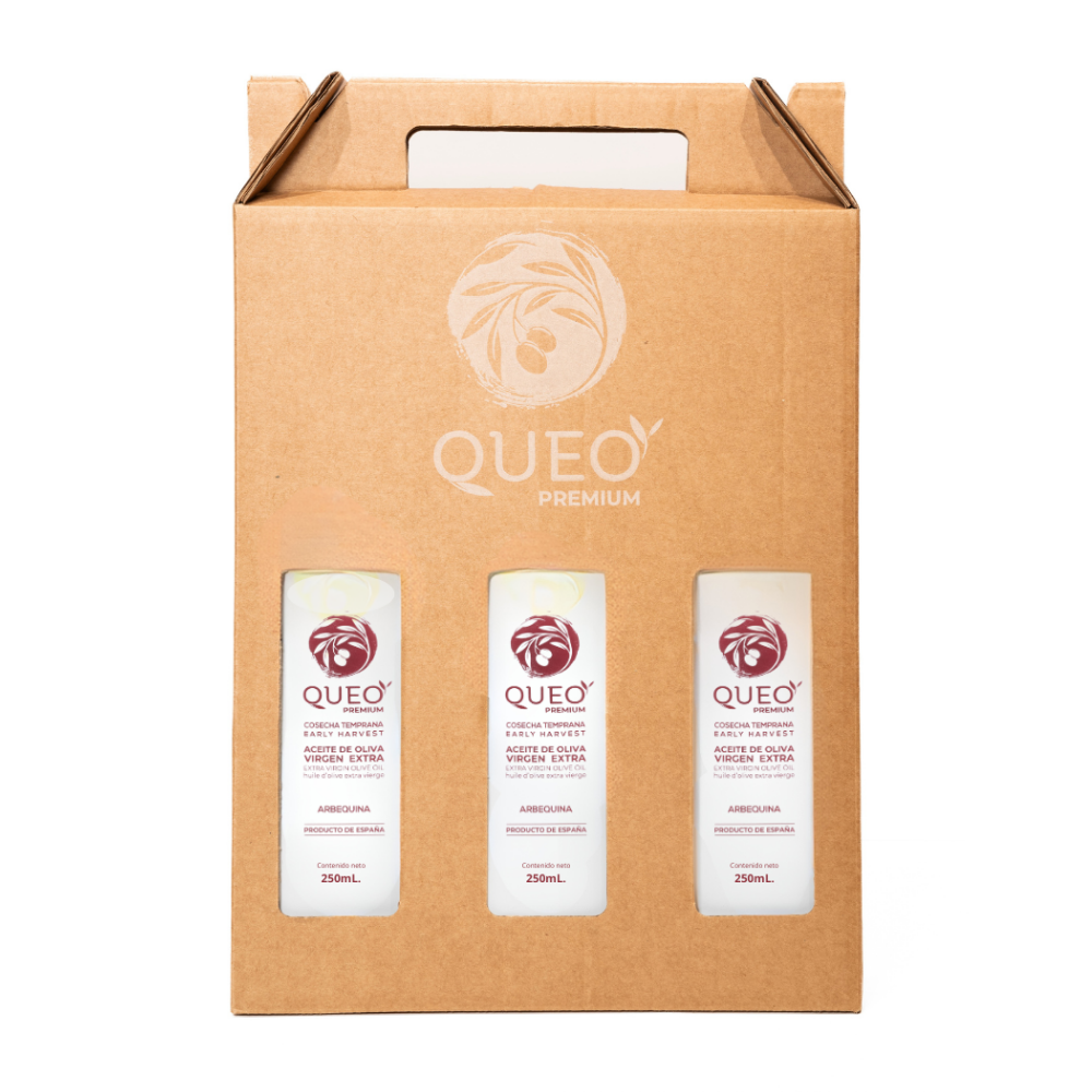 PACK Regalo Monovarietal – 3 Botellas de 250ml | Aceites Queo Porcuna