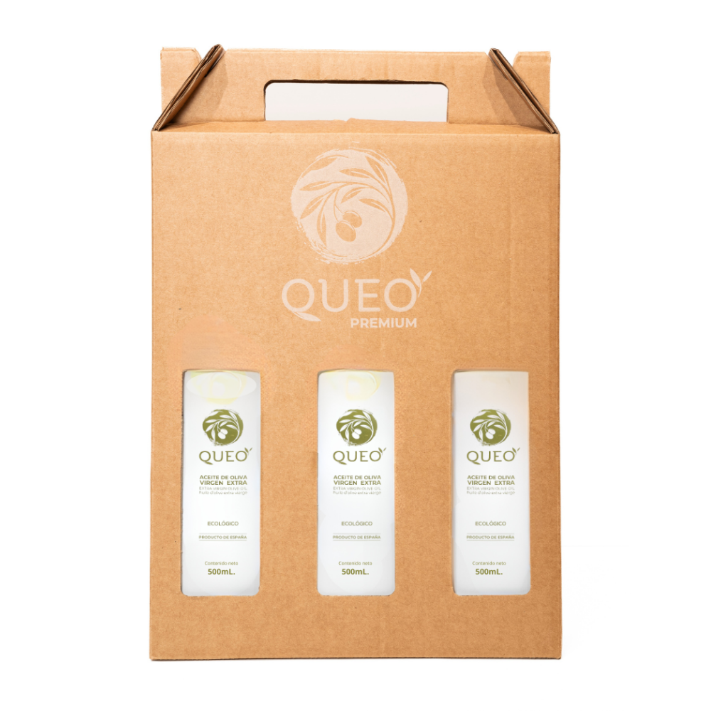 Pack Regalo Monovarietal – 3 Botellas de 500ml | Aceites Queo Porcuna