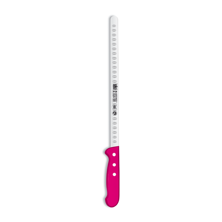 Cuchillo Jamonero Alveolado 28,5 cm Rosa Edición Limitada – Martínez y Gascón