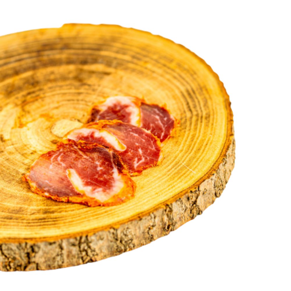 Caña de lomo Etiqueta Plata Con Pimentón | Los Hernández