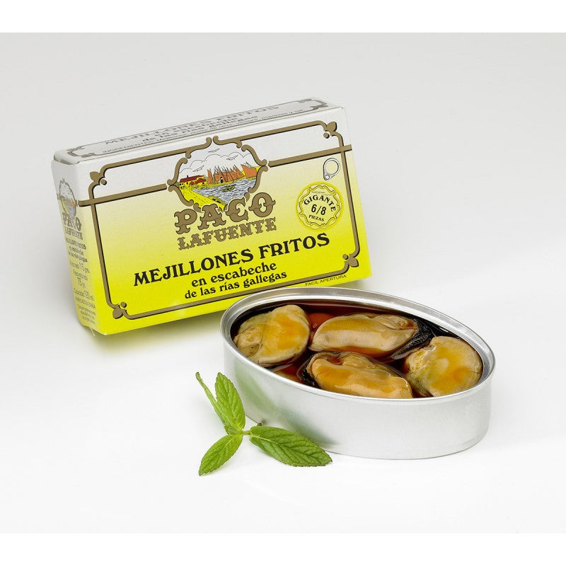 Mejillones Fritos en Escabeche de las Rías Gallegas 12/14 piezas