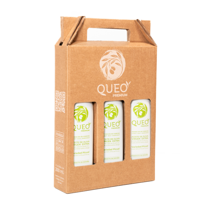 Pack Regalo Monovarietal – 3 Botellas de 250 ml | Aceites Queo Porcuna