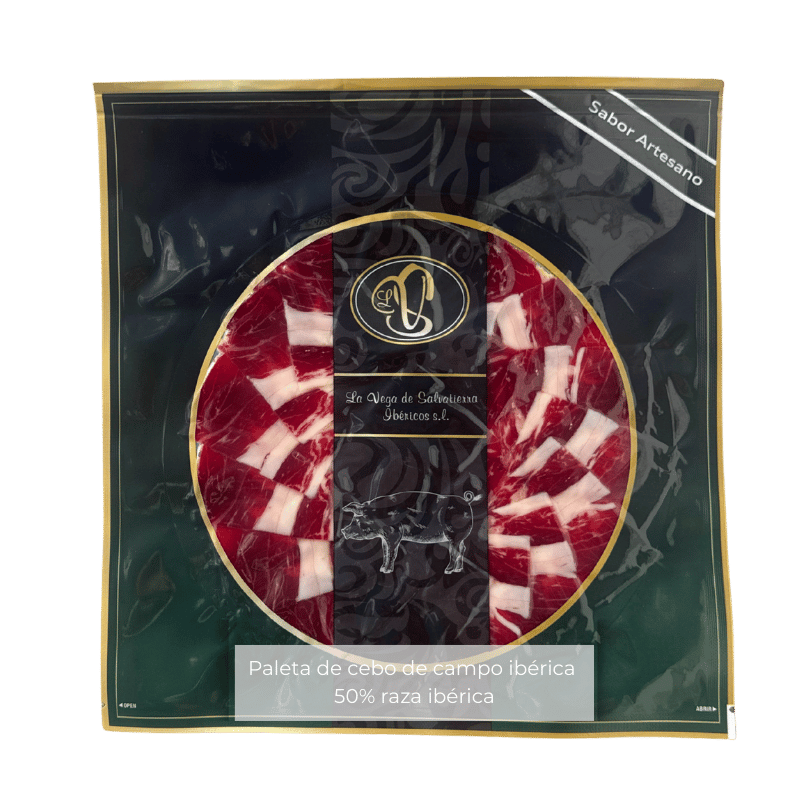 10 sobres de Paleta de cebo de campo ibérica 50% raza ibérica