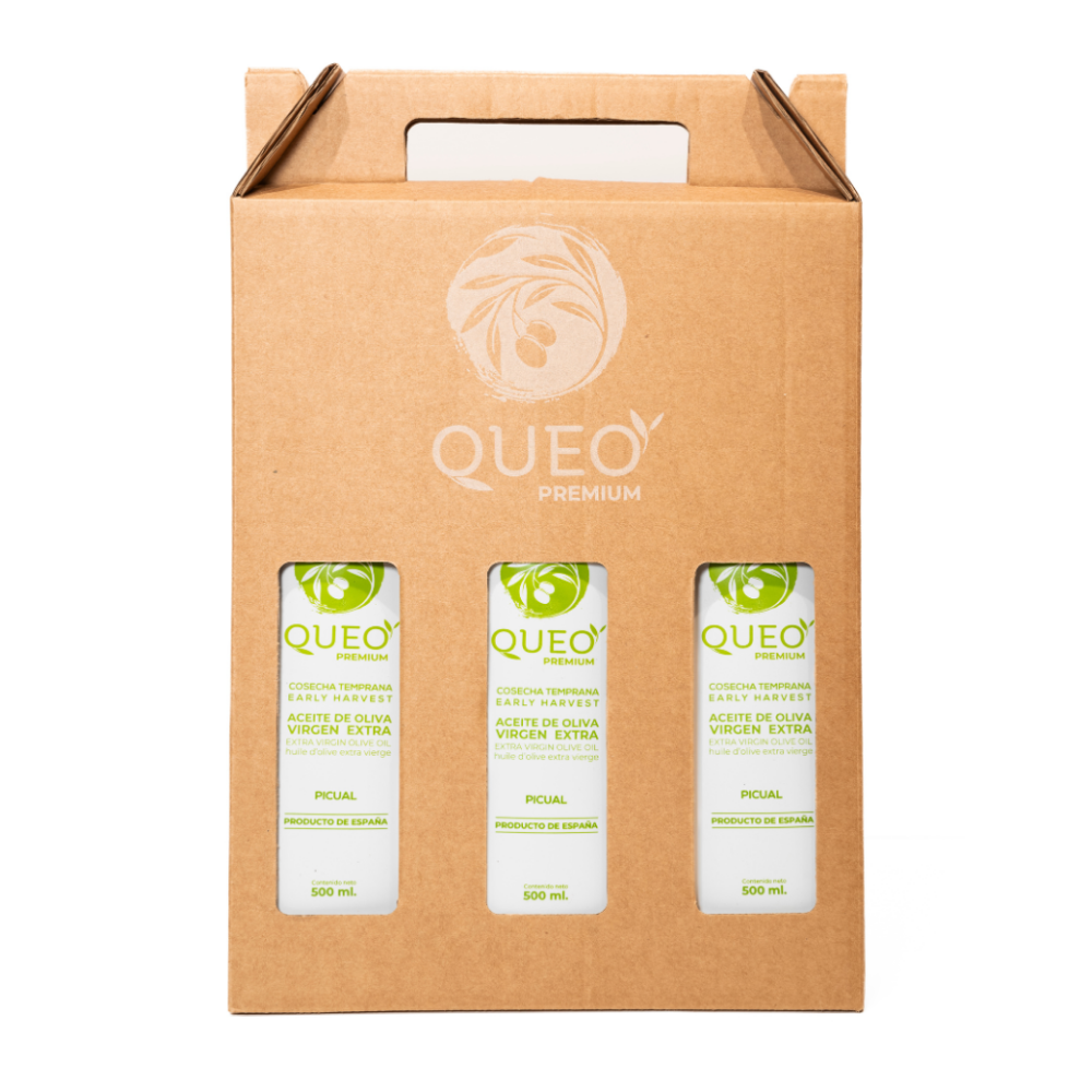 Pack Regalo Monovarietal – 3 Botellas de 500ml | Aceites Queo Porcuna