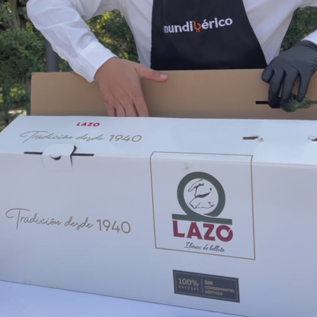 Cargar vídeo: Jamón de bellota iberico 50% raza ibérica