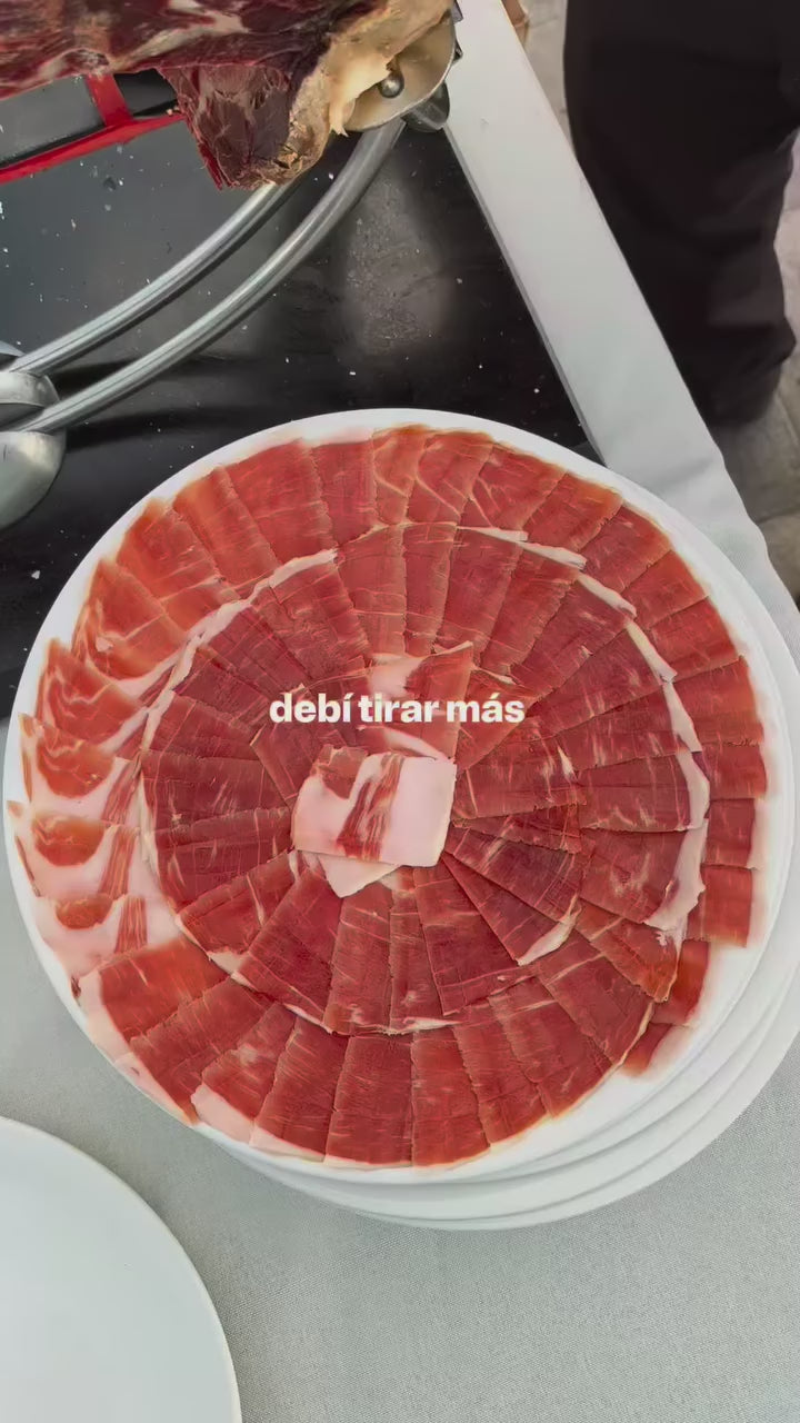 Cargar vídeo: Loncheado Jamón Bellota 100% Ibérico. Sierra de Aracena | Iberic Box