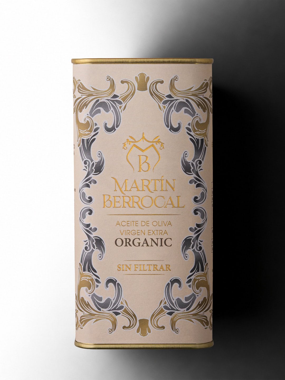 Lata de 500 ml de aceite de oliva virgen extra Organic sin filtrar de Martín Berrocal